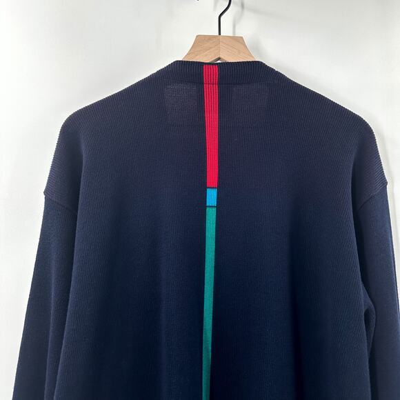 Vintage Kriss Sweden Knit Open Front Oversized Long Cardigan Sweater Size Medium - Picture 4 of 8